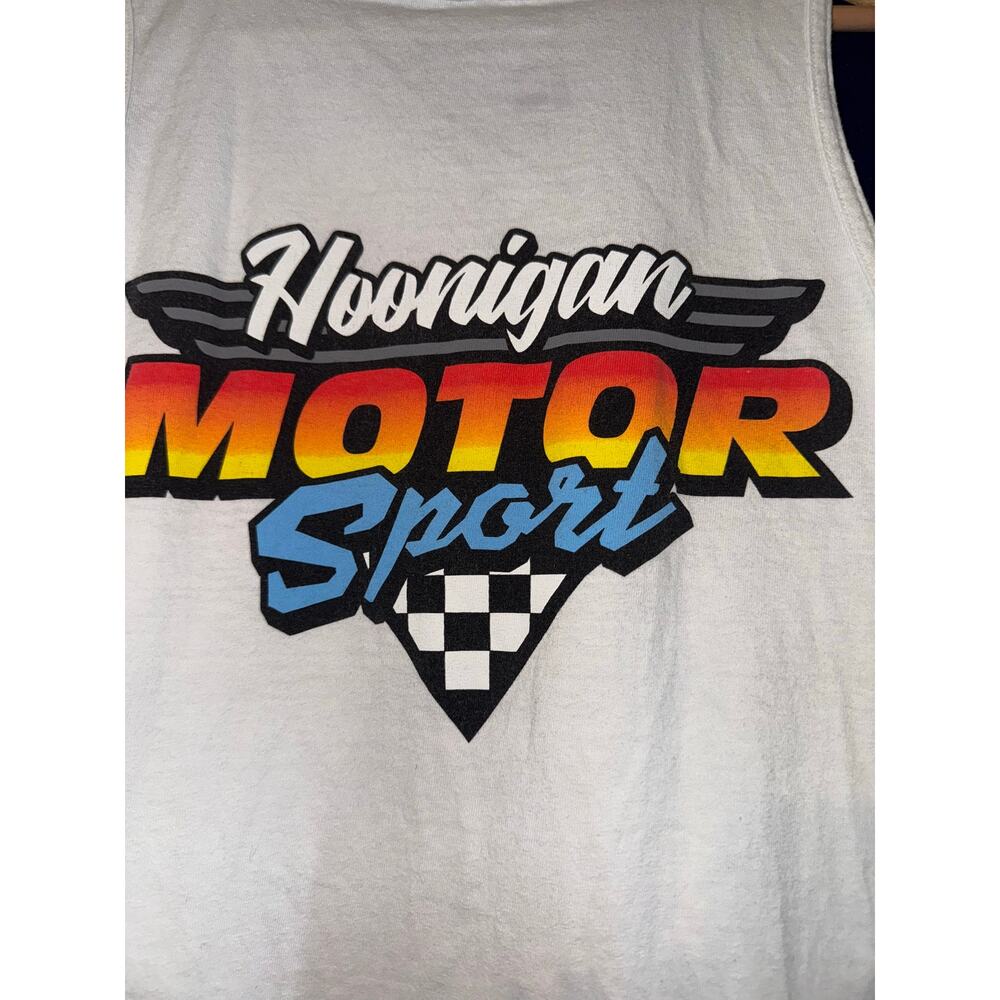 Hooligan Motor Sport Tank Top Men's Large Streetwear Utility Summer Vacation